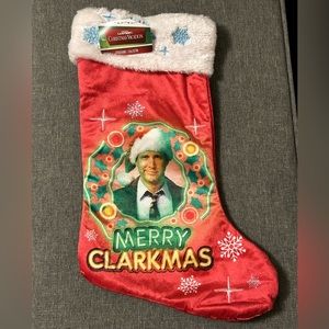Merry Clarkmas Christmas Vacation Stocking NWT Clark Griswold Chevy Chase Xmas